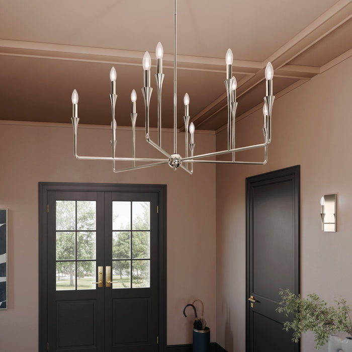 Myhouse Lighting Kichler - 52692PN - 12 Light Chandelier - Alvaro - Polished Nickel