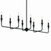 Myhouse Lighting Kichler - 52693BK - Eight Light Linear Chandelier - Alvaro - Black