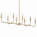 Myhouse Lighting Kichler - 52693CPZ - Eight Light Linear Chandelier - Alvaro - Champagne Bronze