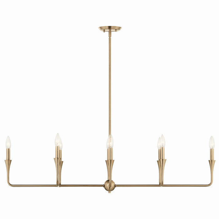 Myhouse Lighting Kichler - 52693CPZ - Eight Light Linear Chandelier - Alvaro - Champagne Bronze