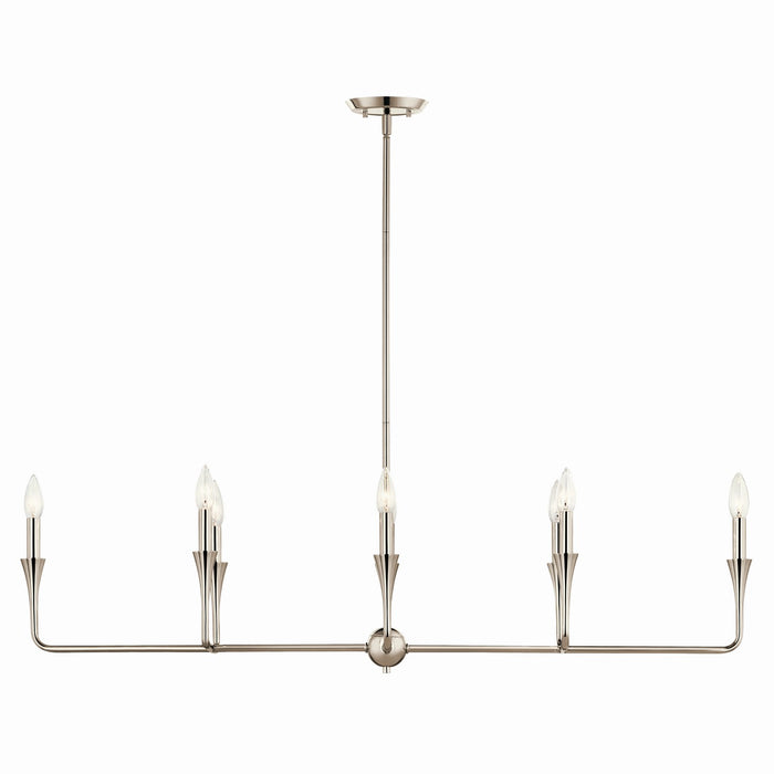 Myhouse Lighting Kichler - 52693PN - Eight Light Linear Chandelier - Alvaro - Polished Nickel