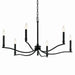 Myhouse Lighting Kichler - 52695BK - Six Light Chandelier - Malene - Black