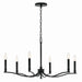 Myhouse Lighting Kichler - 52695BK - Six Light Chandelier - Malene - Black