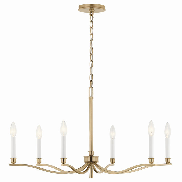 Myhouse Lighting Kichler - 52695CPZ - Six Light Chandelier - Malene - Champagne Bronze