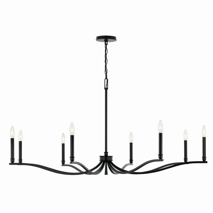 Myhouse Lighting Kichler - 52697BK - Eight Light Chandelier - Malene - Black