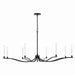 Myhouse Lighting Kichler - 52697BK - Eight Light Chandelier - Malene - Black