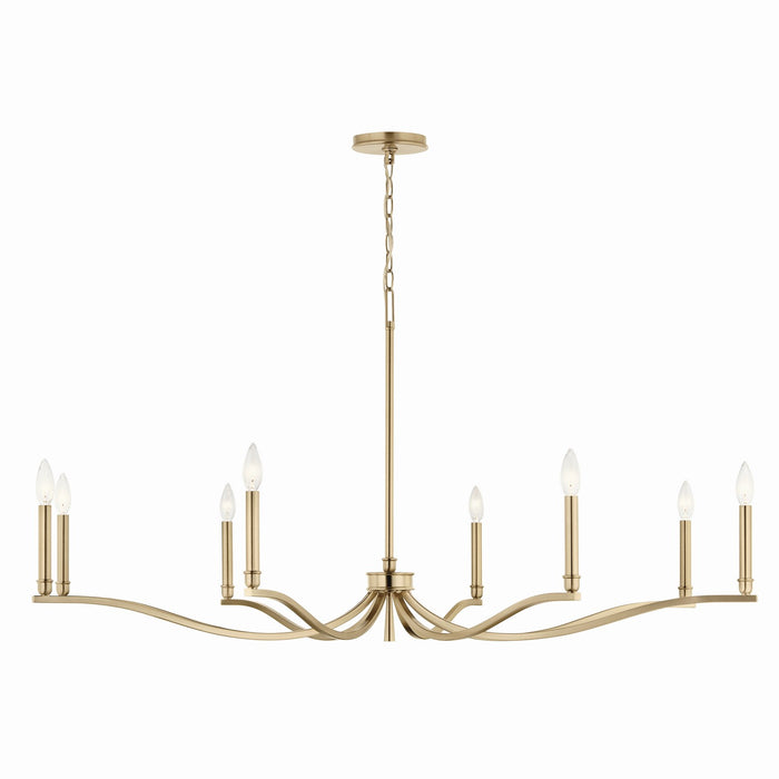 Myhouse Lighting Kichler - 52697CPZ - Eight Light Chandelier - Malene - Champagne Bronze