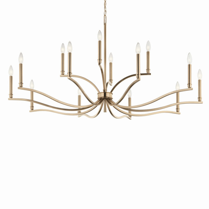 Myhouse Lighting Kichler - 52698CPZ - 14 Light Chandelier - Malene - Champagne Bronze