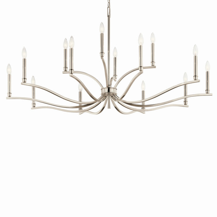 Myhouse Lighting Kichler - 52698PN - 14 Light Chandelier - Malene - Polished Nickel