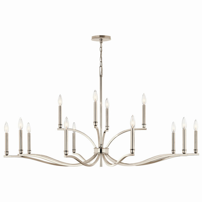 Myhouse Lighting Kichler - 52698PN - 14 Light Chandelier - Malene - Polished Nickel