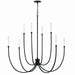 Myhouse Lighting Kichler - 52699BK - Eight Light Foyer Chandelier - Malene - Black