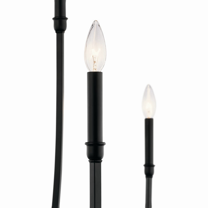 Myhouse Lighting Kichler - 52699BK - Eight Light Foyer Chandelier - Malene - Black