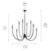 Myhouse Lighting Kichler - 52699BK - Eight Light Foyer Chandelier - Malene - Black