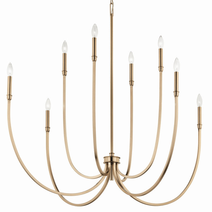 Myhouse Lighting Kichler - 52699CPZ - Eight Light Foyer Chandelier - Malene - Champagne Bronze