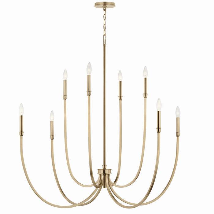 Myhouse Lighting Kichler - 52699CPZ - Eight Light Foyer Chandelier - Malene - Champagne Bronze