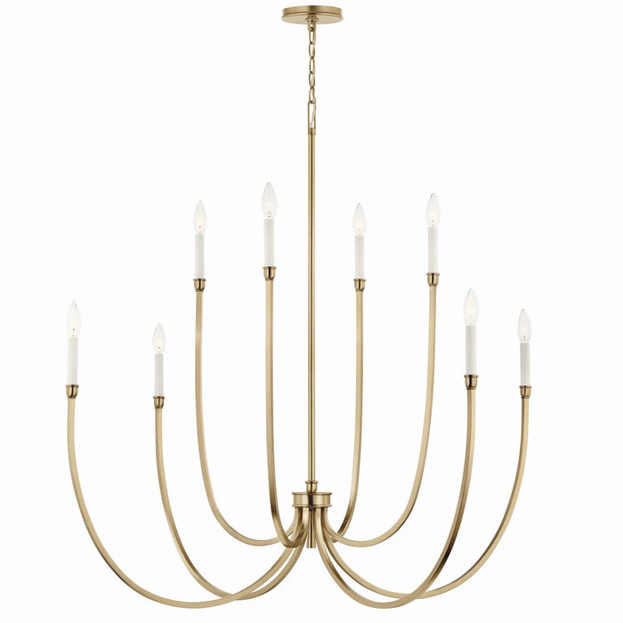 Myhouse Lighting Kichler - 52699CPZ - Eight Light Foyer Chandelier - Malene - Champagne Bronze