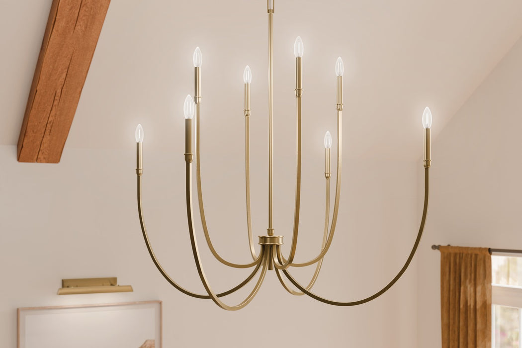 Myhouse Lighting Kichler - 52699CPZ - Eight Light Foyer Chandelier - Malene - Champagne Bronze