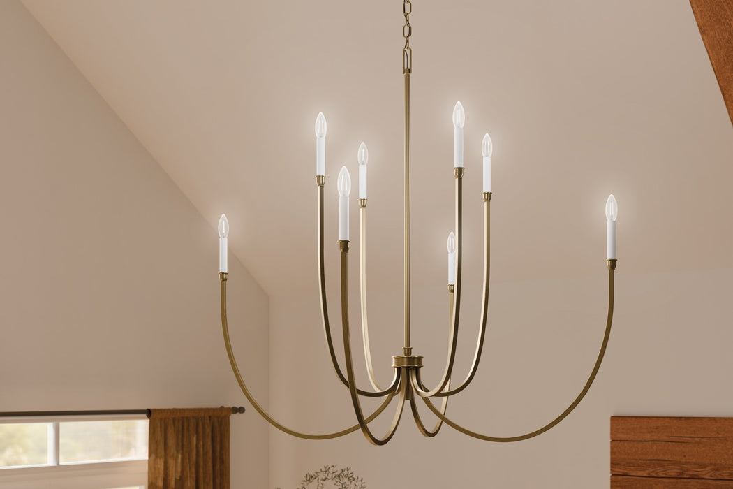 Myhouse Lighting Kichler - 52699CPZ - Eight Light Foyer Chandelier - Malene - Champagne Bronze