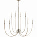 Myhouse Lighting Kichler - 52699PN - Eight Light Foyer Chandelier - Malene - Polished Nickel