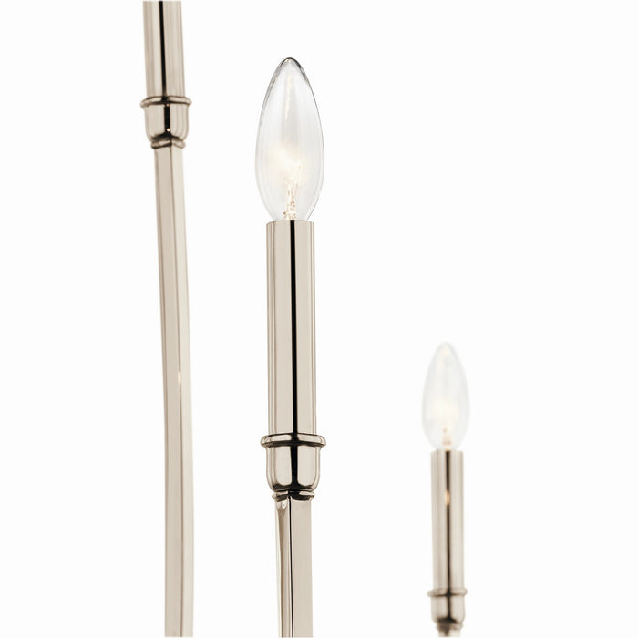 Myhouse Lighting Kichler - 52699PN - Eight Light Foyer Chandelier - Malene - Polished Nickel