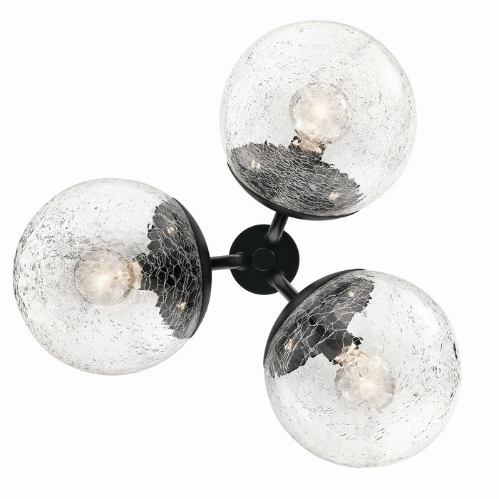 Myhouse Lighting Kichler - 52700BK - Three Light Chandelier - Silvarious - Black