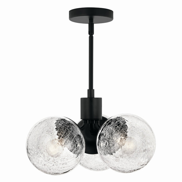 Myhouse Lighting Kichler - 52700BK - Three Light Chandelier - Silvarious - Black