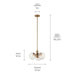 Myhouse Lighting Kichler - 52700CPZ - Three Light Chandelier - Silvarious - Champagne Bronze