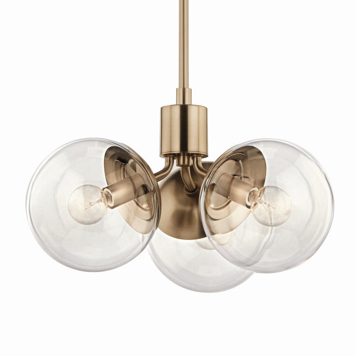 Myhouse Lighting Kichler - 52700CPZCLR - Three Light Chandelier - Silvarious - Champagne Bronze