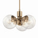 Myhouse Lighting Kichler - 52700CPZCLR - Three Light Chandelier - Silvarious - Champagne Bronze