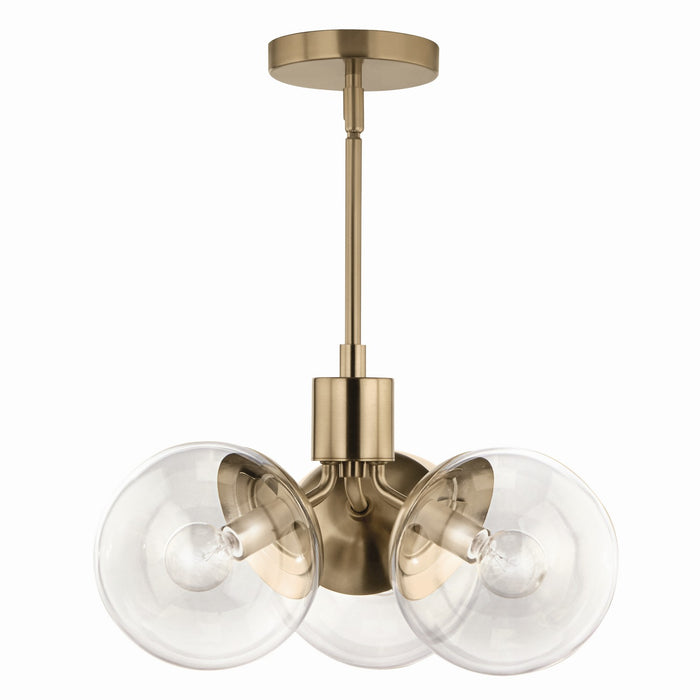 Myhouse Lighting Kichler - 52700CPZCLR - Three Light Chandelier - Silvarious - Champagne Bronze