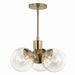 Myhouse Lighting Kichler - 52700CPZCLR - Three Light Chandelier - Silvarious - Champagne Bronze