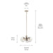 Myhouse Lighting Kichler - 52700PN - Three Light Chandelier - Silvarious - Polished Nickel