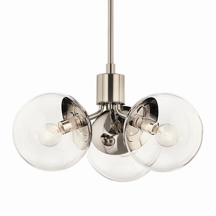 Myhouse Lighting Kichler - 52700PNCLR - Three Light Chandelier - Silvarious - Polished Nickel