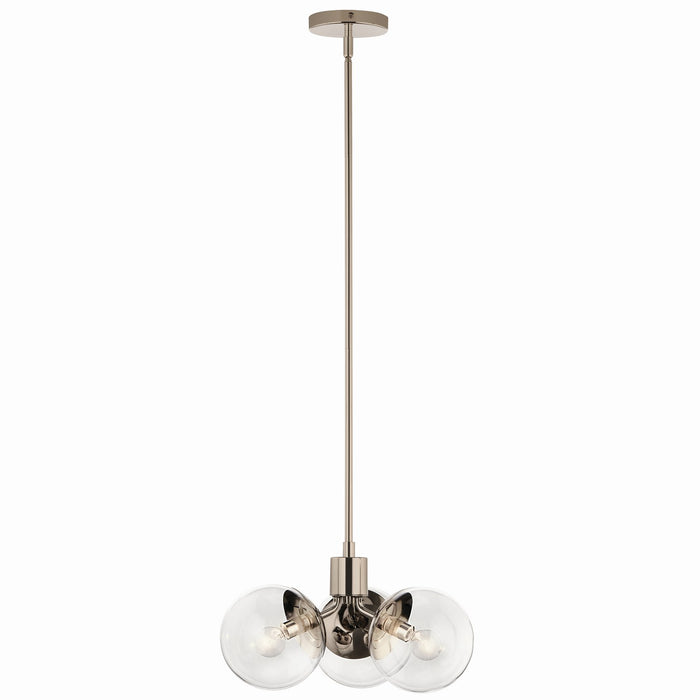 Myhouse Lighting Kichler - 52700PNCLR - Three Light Chandelier - Silvarious - Polished Nickel