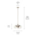 Myhouse Lighting Kichler - 52700PNCLR - Three Light Chandelier - Silvarious - Polished Nickel