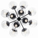 Myhouse Lighting Kichler - 52701BKCLR - 12 Light Chandelier Convertible - Silvarious - Black