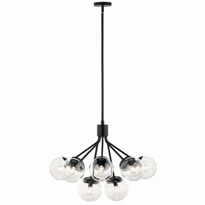 Myhouse Lighting Kichler - 52701BKCLR - 12 Light Chandelier Convertible - Silvarious - Black