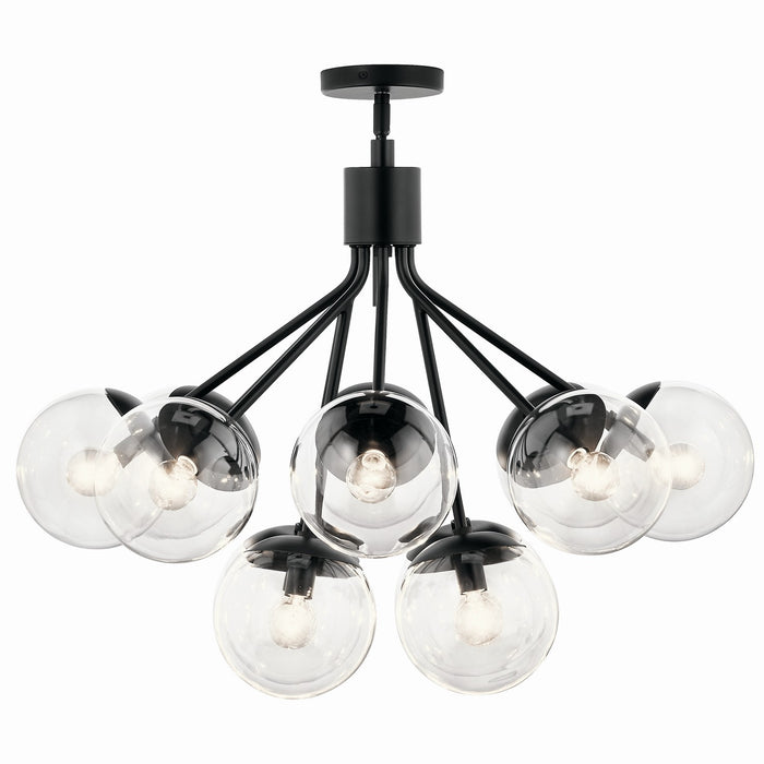 Myhouse Lighting Kichler - 52701BKCLR - 12 Light Chandelier Convertible - Silvarious - Black