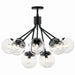 Myhouse Lighting Kichler - 52701BKCLR - 12 Light Chandelier Convertible - Silvarious - Black