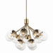 Myhouse Lighting Kichler - 52701CPZCLR - 12 Light Chandelier Convertible - Silvarious - Champagne Bronze