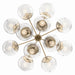 Myhouse Lighting Kichler - 52701CPZCLR - 12 Light Chandelier Convertible - Silvarious - Champagne Bronze