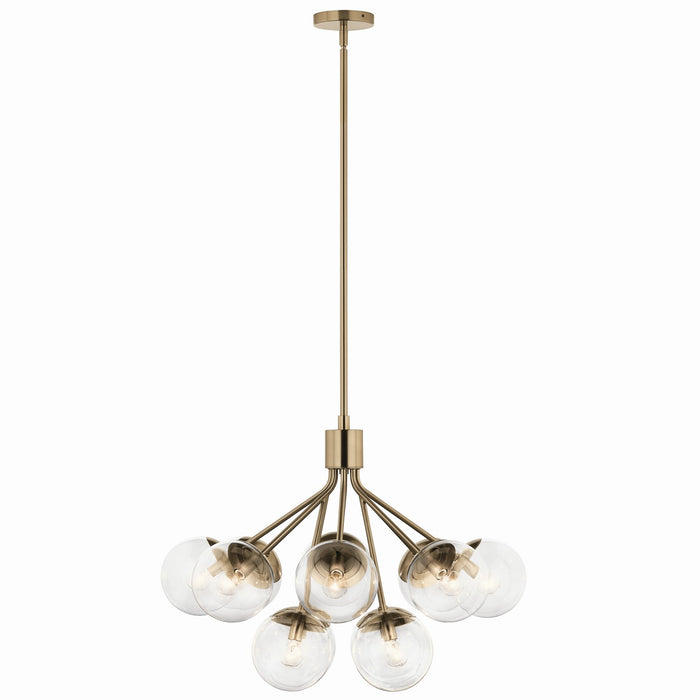 Myhouse Lighting Kichler - 52701CPZCLR - 12 Light Chandelier Convertible - Silvarious - Champagne Bronze