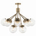 Myhouse Lighting Kichler - 52701CPZCLR - 12 Light Chandelier Convertible - Silvarious - Champagne Bronze