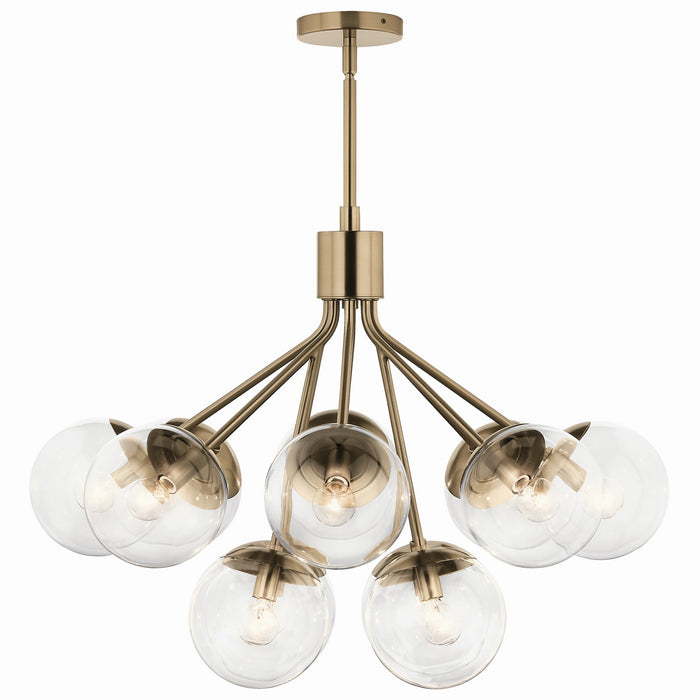 Myhouse Lighting Kichler - 52701CPZCLR - 12 Light Chandelier Convertible - Silvarious - Champagne Bronze