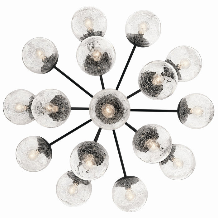 Myhouse Lighting Kichler - 52702BK - 16 Light Chandelier Convertible - Silvarious - Black