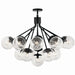 Myhouse Lighting Kichler - 52702BK - 16 Light Chandelier Convertible - Silvarious - Black