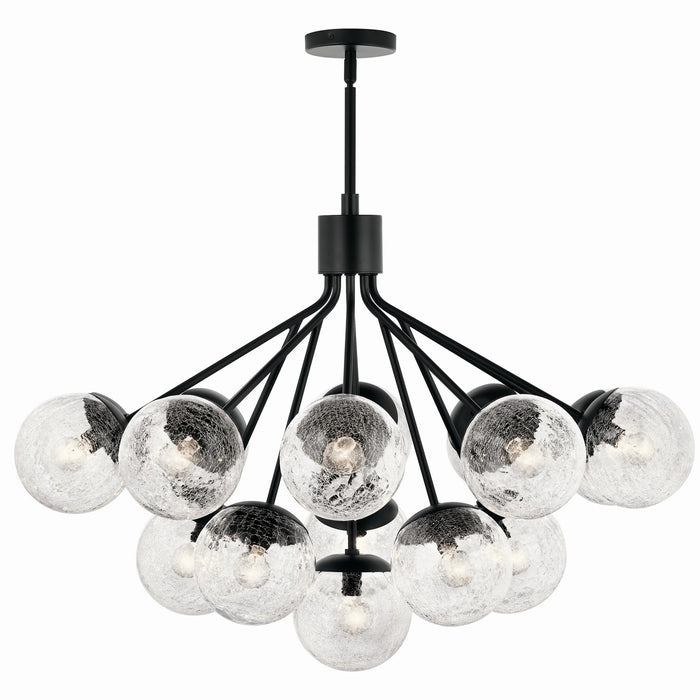 Myhouse Lighting Kichler - 52702BK - 16 Light Chandelier Convertible - Silvarious - Black