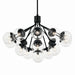 Myhouse Lighting Kichler - 52702BKCLR - 16 Light Chandelier Convertible - Silvarious - Black