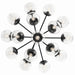 Myhouse Lighting Kichler - 52702BKCLR - 16 Light Chandelier Convertible - Silvarious - Black