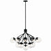 Myhouse Lighting Kichler - 52702BKCLR - 16 Light Chandelier Convertible - Silvarious - Black